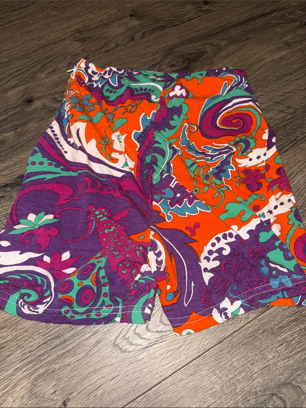 Moschino Purple & Orange Paisley Skort - Picture 5 of 5